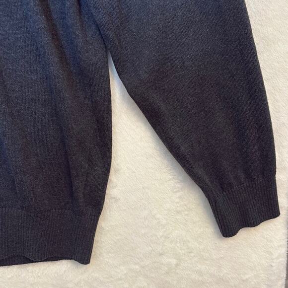 Tommy Hilfiger Dark Grey V-Neck Sweater Large - Picture 4 of 10